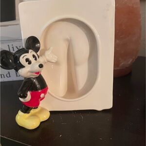 Mickey Mouse Figurine Picture Frame Disney Cute Trip Photo Frame Porcelain